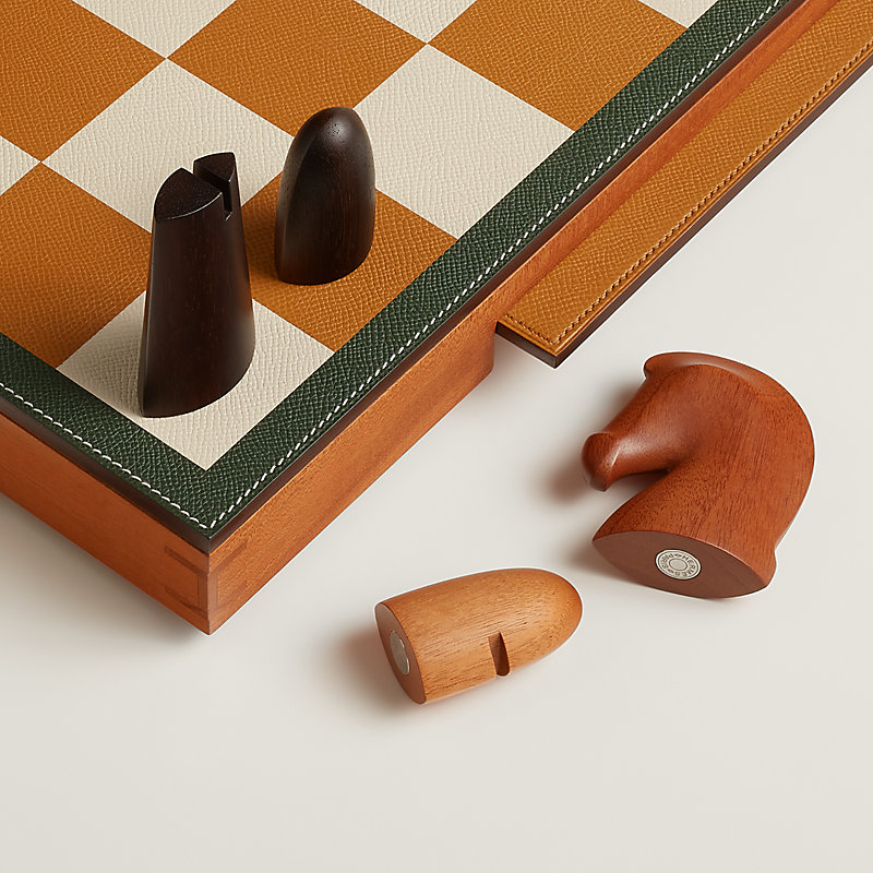 Samarcande chess set - Beige | Hermès USA